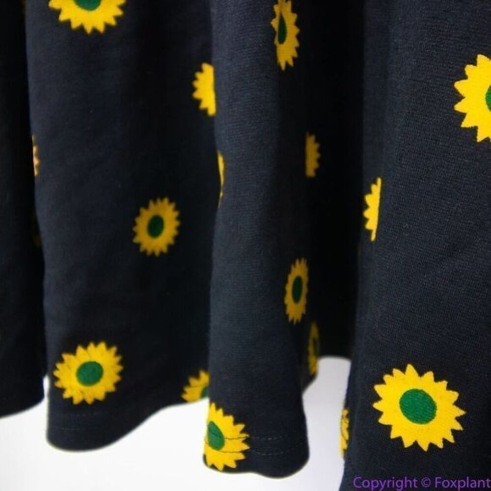 Unique Vintage X GB Gwynnie Bee Sunflower Black Dress, L - Picture 12 of 16